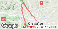 Track GPS Czerwonym szlakiem do Kluczwody